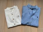 Ralph Lauren 116-122 lichtblauw linnen overhemd +een witte, Ophalen of Verzenden, Zo goed als nieuw