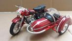 Schaal 1/18 <> BMW R69S MOTOR met ZIJSPAN kleur ROOD, Overige merken, Gebruikt, 1:50 of kleiner, Overige typen