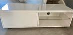 TV-Meubel, hoogglans wit, 120x45x32(+5)cm, Ophalen, Gebruikt, 100 tot 150 cm, Glas