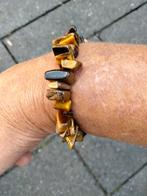Tijgeroog armband, Sieraden, Tassen en Uiterlijk, Armbanden, Verzenden, Nieuw, Bruin, Elastiek