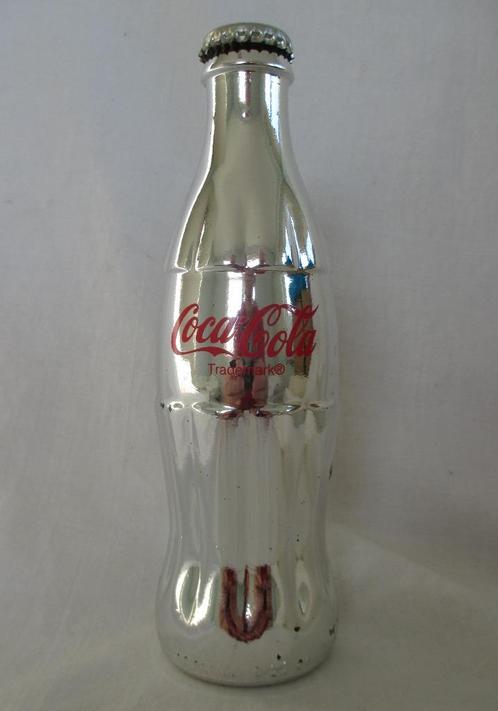 Silver Coca Cola Bottle 6 Fl. Ozs. Hobbleskirt bottle., Verzamelen, Merken en Reclamevoorwerpen, Zo goed als nieuw, Verpakking