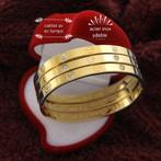 Armband roestvrijstalen, Sieraden, Tassen en Uiterlijk, Armbanden, Ophalen of Verzenden, Nieuw, Goud, Staal