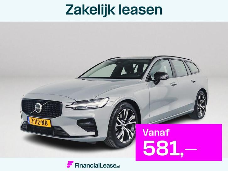 Volvo V60 B4 Aut. Plus Dark | Parkeercamera | Stoel- en stuu, Auto's, Volvo, Bedrijf, Lease, Financial lease, V60, ABS, Achteruitrijcamera