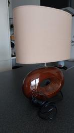 Moderne ovale bruine lamp met kap, Ophalen, Minder dan 50 cm