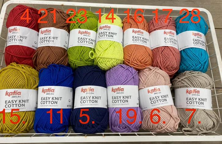 OPRUIMING KATIA Easy Knit Cotton, Hobby en Vrije tijd, Breien en Haken, Nieuw, Breien of Haken, Wol of Garen, Ophalen of Verzenden