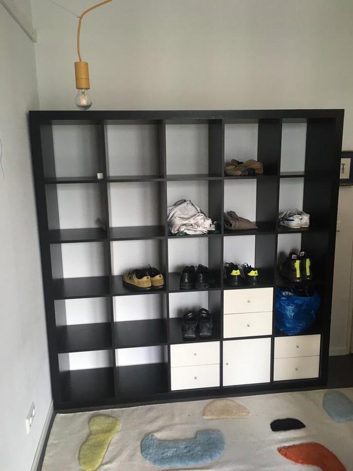 Kallax groot 5-5 vakken, Huis en Inrichting, Kasten | Wandmeubels, Gebruikt, 150 tot 200 cm, 150 tot 200 cm, 25 tot 50 cm, Met lade(s)