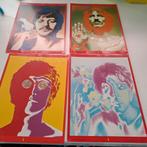 4 kleine posters van The Beatles, Verzamelen, Posters, Ophalen of Verzenden, A4 of kleiner, Zo goed als nieuw, Rechthoekig Staand
