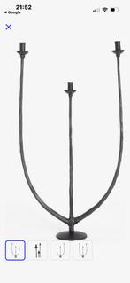 GEZOCHT: Sissy boy kandelaar 3 armen, Ophalen of Verzenden, Zwart, Metaal, 25 tot 50 cm