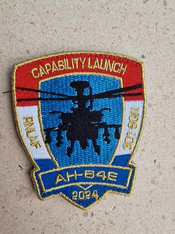 Embleem "Capability Launch" Apache AH64-E RNLAF/KLU beschikbaar voor biedingen
