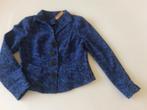 prachtig blauw/zwart jasje Moq maat 42, Kleding | Dames, Jasjes, Kostuums en Pakken, Ophalen, Blauw, Maat 42/44 (L), Moq