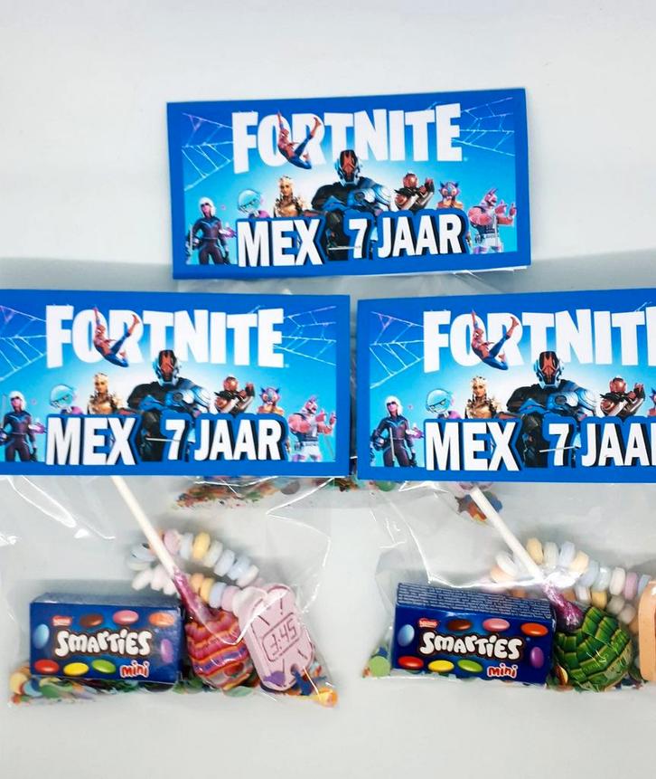 Fortnite traktatie gepersonaliseerd, Hobby en Vrije tijd, Feestartikelen, Nieuw, Feestartikel, Verjaardag, Ophalen of Verzenden