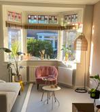 Roze velvet fauteuil van Made, Huis en Inrichting, Fauteuils, Ophalen, Zo goed als nieuw, Stof