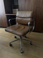 eames EA217 leder cognac 1984 _ Herman Miller, Ophalen of Verzenden, Gebruikt, Beige, Bureaustoel