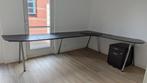 Groot hoekbureau Ikea donkerbruin hout, Huis en Inrichting, Bureaus, Ophalen, Gebruikt, Bureau