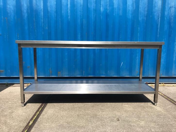 10x RVS werktafels - 200 / 70 - vraagprijs = per stuk, Doe-het-zelf en Verbouw, Werkbanken, Ophalen