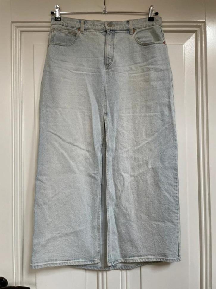 Abrand Jeans lange jeans rok met split 28 (M-L), Kleding | Dames, Rokken, Nieuw, Maat 38/40 (M), Blauw, Onder de knie, Ophalen of Verzenden