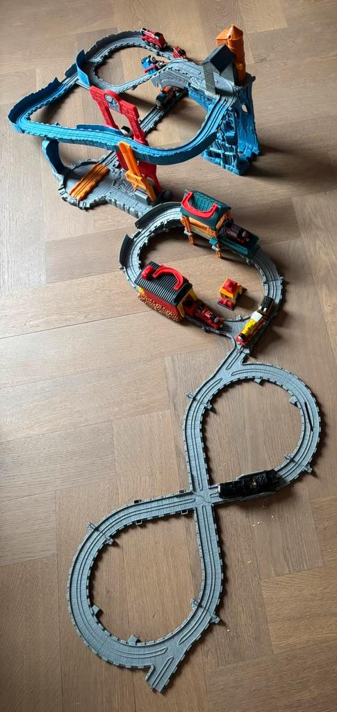 Thomas de trein set met 3 inklapbare en modulaire banen, Kinderen en Baby's, Speelgoed | Thomas de Trein, Zo goed als nieuw, Ophalen of Verzenden