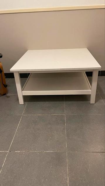Wit gebeitste salontafel