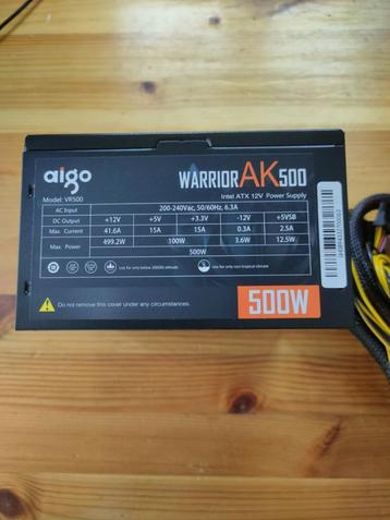 Aigo 500 watt pc voeding beschikbaar voor biedingen