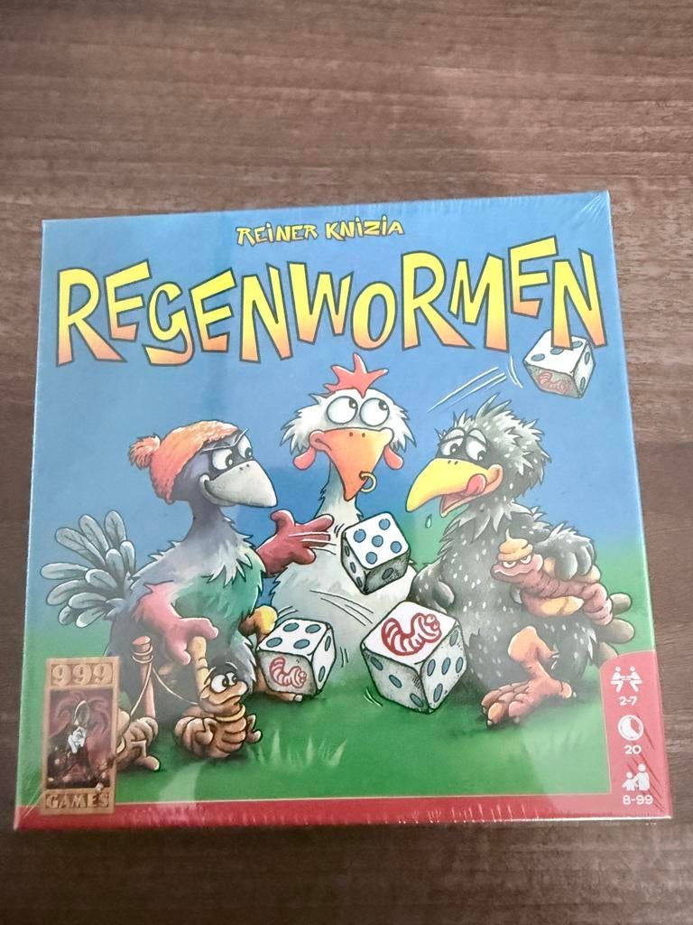 Regenwormen gezelschapsspel, Hobby en Vrije tijd, Gezelschapsspellen | Kaartspellen, Ophalen of Verzenden, Nieuw