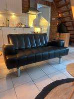 Leolux Wizzard tweezitsbank en fauteuil, Ophalen, Gebruikt, Leer, Retro design