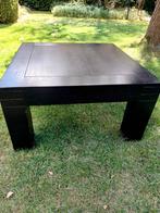 Salontafel zwart eiken 75-75 cm, 40 cm hoog, Huis en Inrichting, Tafels | Salontafels, Ophalen, Gebruikt, 50 tot 100 cm, 50 tot 100 cm