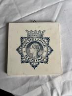 Set Wilhelmina: herdenkingsbord + antieke tegel (1898–1938), Ophalen of Verzenden