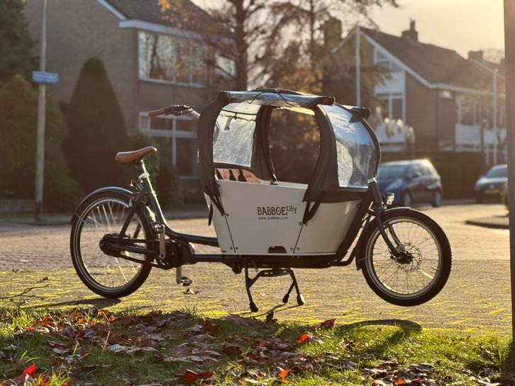 Babboe City Mountain - Zo goed als nieuw!, Fietsen en Brommers, Fietsen | Bakfietsen, Zo goed als nieuw, Overige merken, 3 kinderen