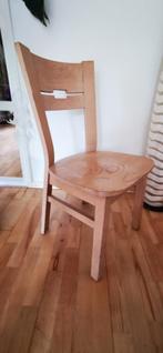 6x Solide eikenhouten eetkamerstoelen, Huis en Inrichting, Stoelen, Ophalen, Gebruikt, Overige kleuren, Modern