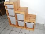 IKEA TROFAST houten ladekast, witte bakken., Huis en Inrichting, Kasten | Ladekasten, 5 laden of meer, Ophalen, Gebruikt