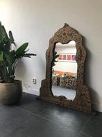 Indiase oosters handwerk spiegel metaal hout steen groot, Verburgt Vintage, 100 tot 150 cm, Nieuw, Ophalen of Verzenden