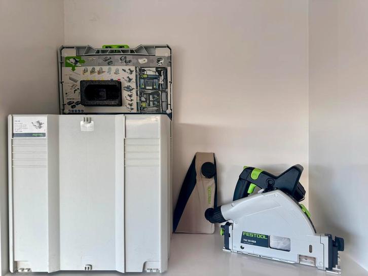Festool Invalzaag TSC 55 REB - Zo goed als nieuw, Doe-het-zelf en Verbouw, Gereedschap | Zaagmachines, Zo goed als nieuw, Invalzaag