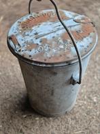 Zinken originele  vuilnisbak Voorburg, Ophalen, Gebruikt, Minder dan 50 cm