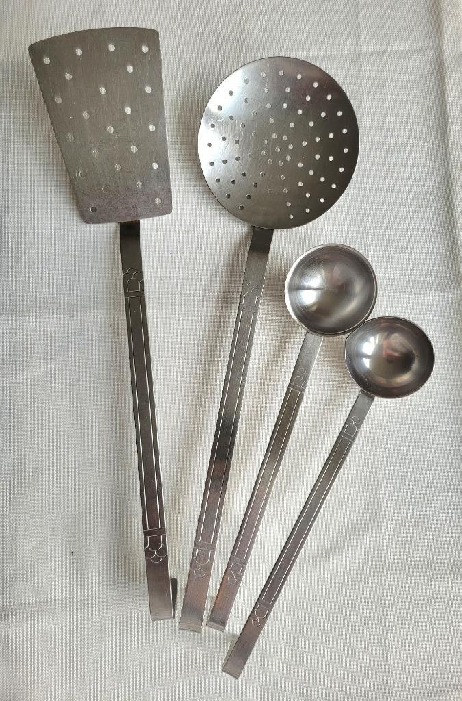 7-delig lepelrek  Gero Zilmeta model 7401 “Trosje”, Huis en Inrichting, Keuken | Keukenbenodigdheden, Zo goed als nieuw, Ophalen of Verzenden