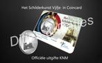 Schilderkunst Vijfje in coincard KNM 5 euro herdenkingsmunt, Ophalen of Verzenden, Koningin Beatrix, Euro's