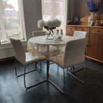 complete eettafel set, Ophalen, Zo goed als nieuw, Rechthoekig, 50 tot 100 cm