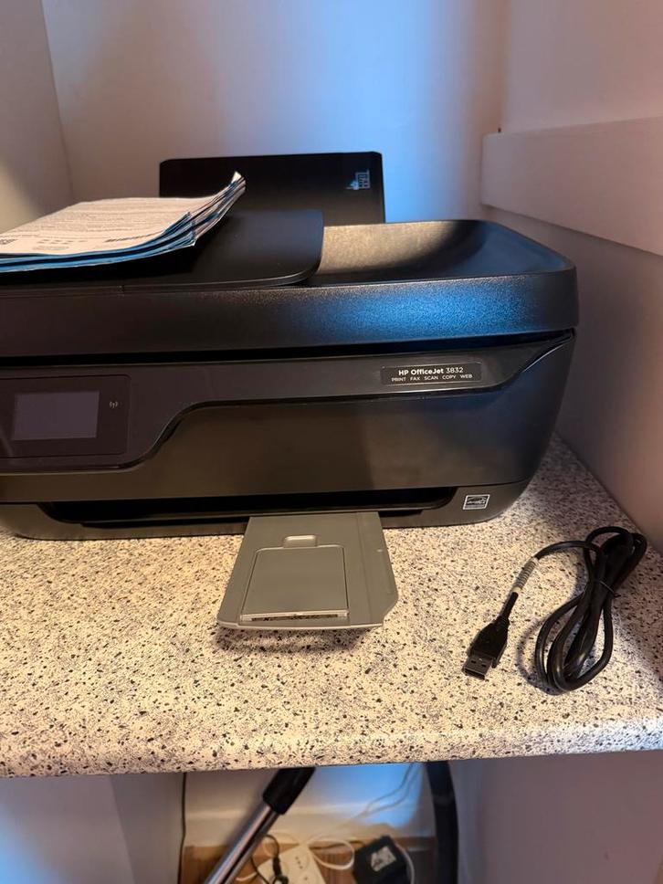 Goedwerkende Printer hp officejet 3832, Computers en Software, Printers, Gebruikt, Printer, Inkjetprinter, Kleur printen, Draadloos