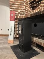 Vrijstaande houtkachel / allesbrander – zwart staal, Ophalen, Houtkachel, Zo goed als nieuw, Vrijstaand