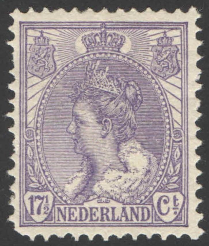 Nederland NVPH nr 66 ongebruikt Koningin Wilhelmina 1906, Postzegels en Munten, Postzegels | Nederland, Postfris, T/m 1940, Verzenden