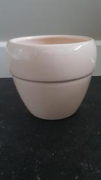 Crèmekleurige Bloempot - 15cm, Tuin en Terras, Bloempotten, Rond, Zo goed als nieuw, Aardewerk, Tuin