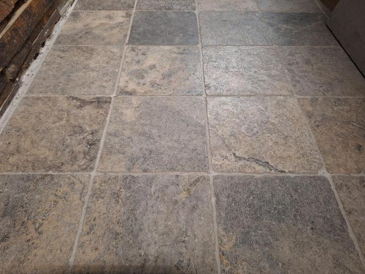 Travertin Silver 20x20 cm wand en vloertegels, Doe-het-zelf en Verbouw, Tegels, Nieuw, Vloertegels, Overige materialen, 60 cm of meer