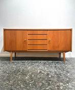 Vintage Notenhout Dressoir Minimalistisch Sideboard, Ophalen of Verzenden, Zo goed als nieuw, 25 tot 50 cm