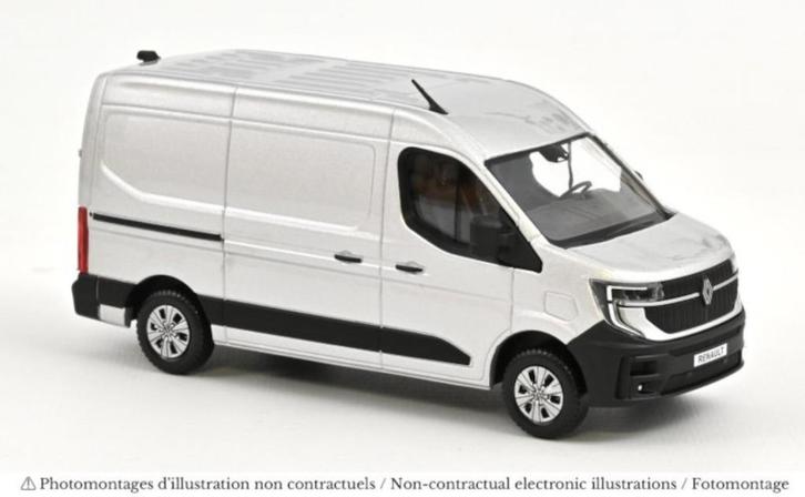 Renault Master E-Tech 2024 Grijs Schaal 1:43 Norev 518850, Hobby en Vrije tijd, Modelauto's | 1:43, Nieuw, Auto, Norev, Ophalen of Verzenden