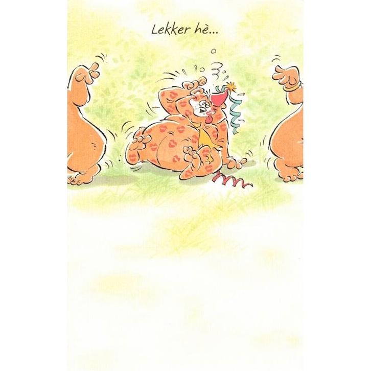 Verjaardagskaart Lekker hè… bij Stichting Superwens!, Diversen, Wenskaarten, Nieuw, Ophalen of Verzenden