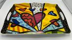 Romero Britto origineel dienblad uit 2011, Ophalen of Verzenden, Zo goed als nieuw, Rechthoekig, Kunststof