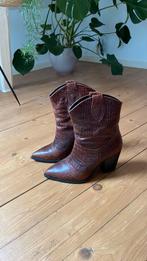 Bruin rode crocoprint laarsjes van Sacha maat 40, Kleding | Dames, Schoenen, Ophalen of Verzenden, Zo goed als nieuw, Bruin