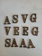 12 Koperen Letters, Ophalen of Verzenden, Koper