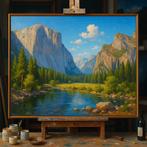 Yosemite met El Capitan schilderij op aanvraag, Verzenden
