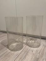 2 dikke vazen glas, Ophalen, Overige kleuren, Minder dan 50 cm, Glas