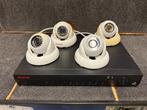 IP Bewakingscamera-systeem met 4 camera's, Audio, Tv en Foto, Videobewaking, Ophalen of Verzenden, Gebruikt, Buitencamera